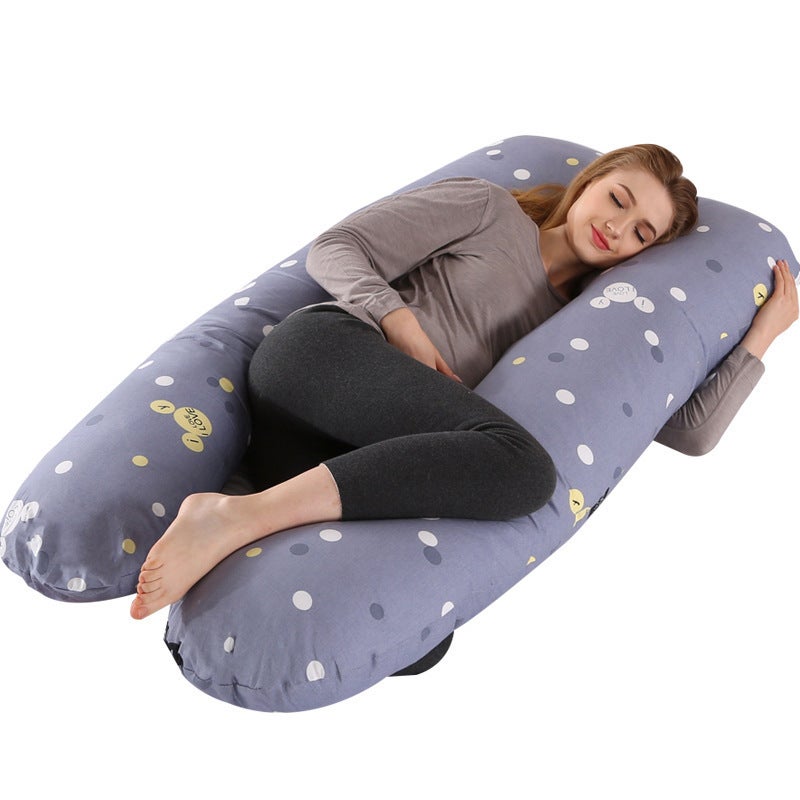 Explosions U-Shaped Pregnant Women Pillow Waist Pillow Core Side Pillow Removable Washable Breast-Feeding Pillow - Image 4